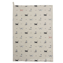 Haute qualité drôle chien imprimer motif serviette de cuisine torchon TT-024